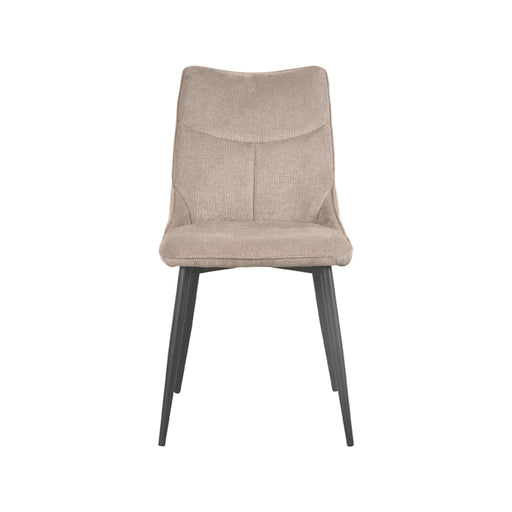 Eetkamerstoel Riv Clay Cato Zwart Metalen Frame 47x59x88 cm-Eetkamerstoelen-LABEL51
