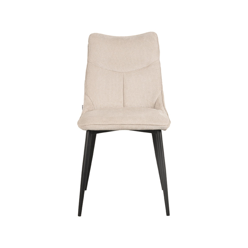 Eetkamerstoel Riv Naturel Cato Zwart Metalen Frame 47x59x88 cm-Eetkamerstoelen-LABEL51