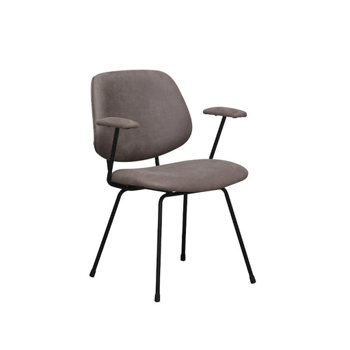 Eetkamerstoel Rivano Taupe Micro Suede 62x58x82 cm-Eetkamerstoelen-LABEL51