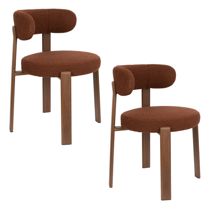 Eetkamerstoel Robyn Polyester Rood 52x48 cm