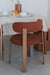 Eetkamerstoel Robyn Polyester Rood 52x48 cm