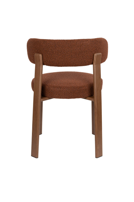 Eetkamerstoel Robyn Dining Chair Polyester, Metaal Bruin, sfeerbeeld 2
