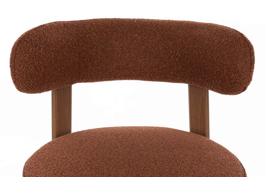 Eetkamerstoel Robyn Dining Chair Polyester, Metaal Bruin, sfeerbeeld 5