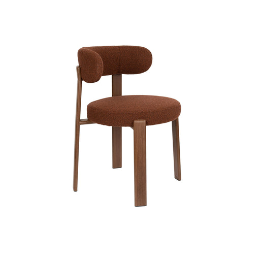 Eetkamerstoel Robyn Polyester Rood 52x48 cm-Eetkamerstoelen-Creating Home