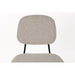Eetkamerstoel Roos Light Polyester Beige 51x47 cm