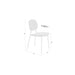 Eetkamerstoel Roos Light Polyester Beige 51x47 cm