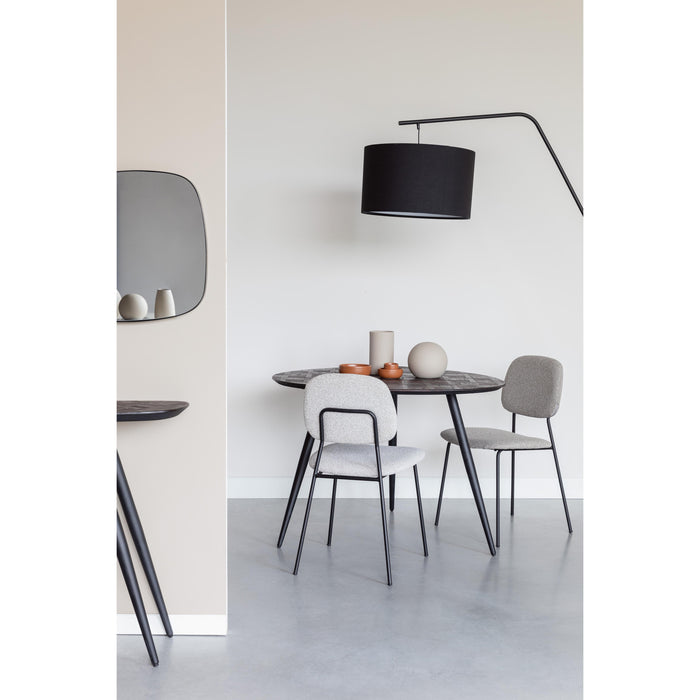 Eetkamerstoel Roos Light Polyester Beige 51x47 cm-Eetkamerstoelen-Creating Home