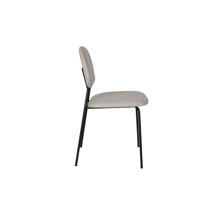 Eetkamerstoel Roos Light Polyester Beige 51x47 cm-Eetkamerstoelen-Creating Home