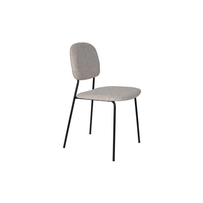 Eetkamerstoel Roos Light Polyester Beige 51x47 cm-Eetkamerstoelen-Creating Home