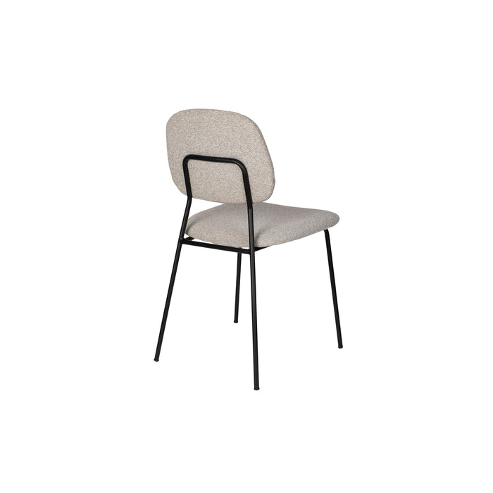 Eetkamerstoel Roos Light Polyester Beige 51x47 cm-Eetkamerstoelen-Creating Home