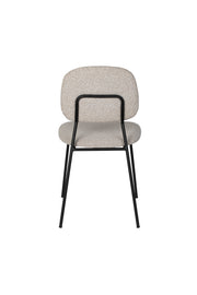Eetkamerstoel Roos Light Polyester Beige 51x47 cm-Eetkamerstoelen-Creating Home