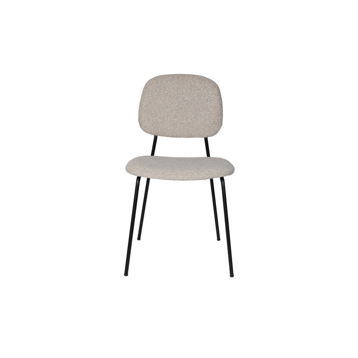 Eetkamerstoel Roos Light Polyester Beige 51x47 cm-Eetkamerstoelen-Creating Home