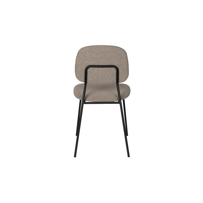 Eetkamerstoel Roos Warm Polyester Beige 51x47 cm-Eetkamerstoelen-Creating Home
