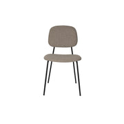 Eetkamerstoel Roos Warm Polyester Beige 51x47 cm-Eetkamerstoelen-Creating Home