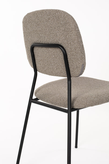 Eetkamerstoel Roos Warm Polyester Beige 51x47 cm-Fauteuils-Creating Home