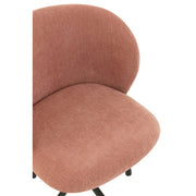 Eetkamerstoel Roze Stof 48 cm 48x56x48 cm-Eetkamerstoelen-J-Line