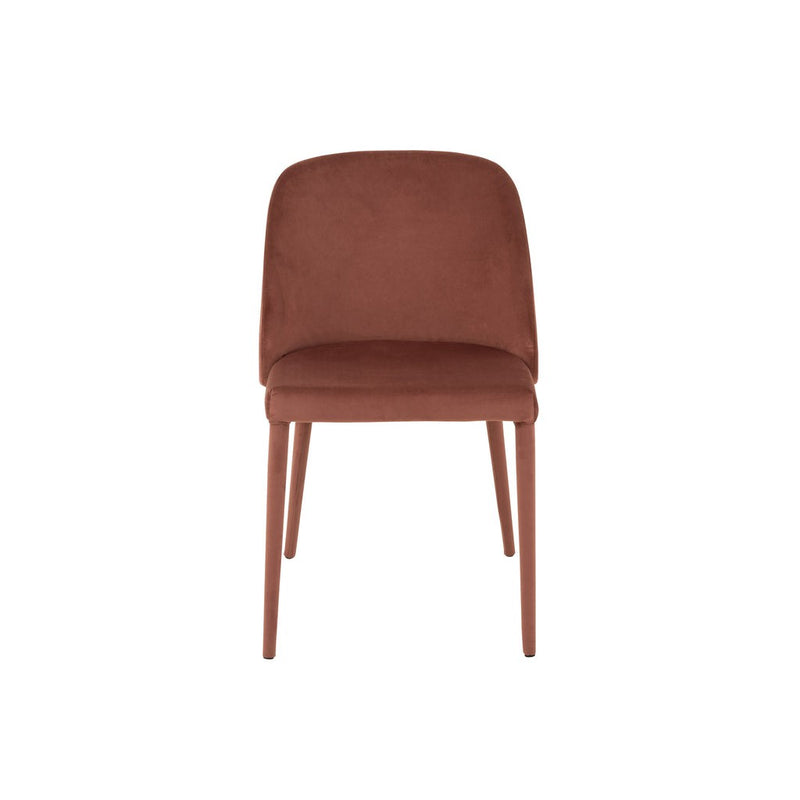 Eetkamerstoel Roze Stof Antiek 51 cm 51x58x80 cm-Eetkamerstoelen-J-Line
