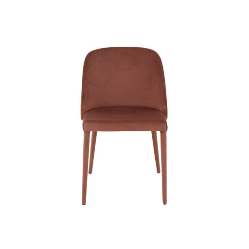 Eetkamerstoel Roze Stof Antiek 51 cm 51x58x80 cm-Eetkamerstoelen-J-Line