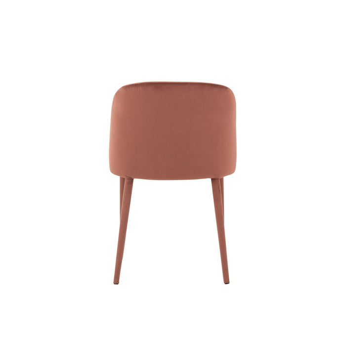 Eetkamerstoel Roze Stof Antiek 51 cm-Eetkamerstoelen-J-Line