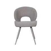 Eetkamerstoel Sakura Bouclé Mushroom 57x62x84 cm-Eetkamerstoelen-LABEL51
