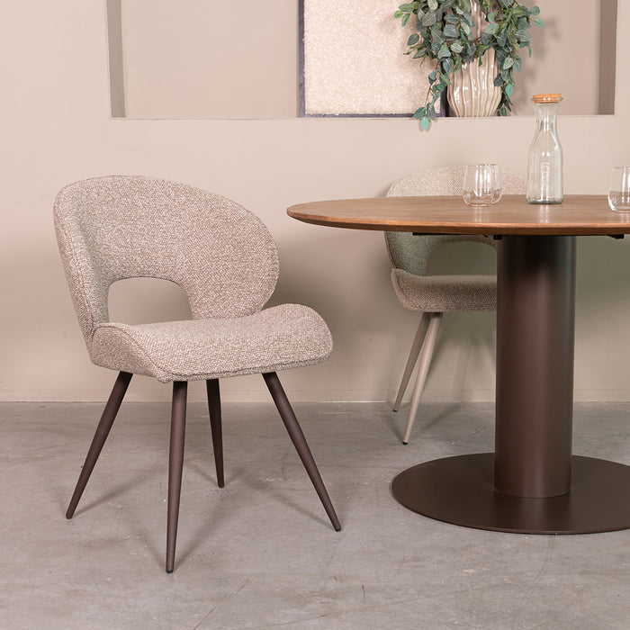 Eetkamerstoel Sakura Bouclé Mushroom-Eetkamerstoelen-LABEL51
