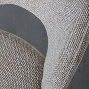 Eetkamerstoel Sakura Bouclé Mushroom met bronze poten 57x62x84 cm-Eetkamerstoelen-LABEL51