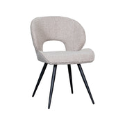 Eetkamerstoel Sakura Bouclé Naturel 57x62x84 cm 180154345-Eetkamerstoelen-LABEL51