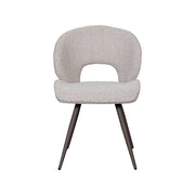 Eetkamerstoel Sakura Bouclé Naturel 57x62x88 cm-Eetkamerstoelen-LABEL51