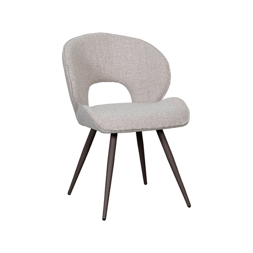 Eetkamerstoel Sakura Bouclé Naturel 57x62x88 cm-Eetkamerstoelen-LABEL51
