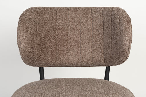Eetkamerstoel Sanne Bruinie Polyester Bruin 64x56 cm-Fauteuils-Creating Home