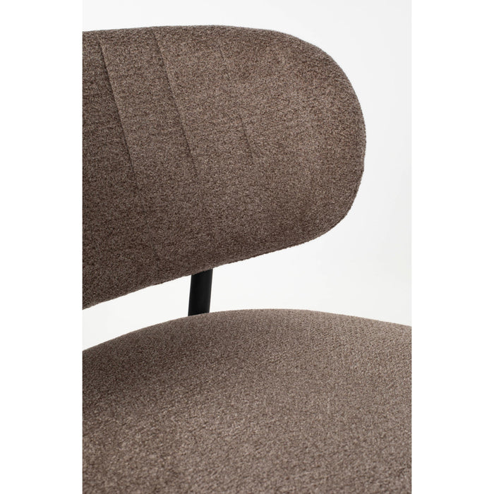 Eetkamerstoel Sanne Bruinie Polyester Bruin 72x62 cm