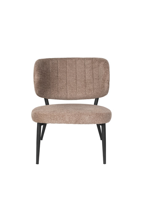 Eetkamerstoel Sanne Bruinie Polyester Bruin 72x62 cm-Eetkamerstoelen-Creating Home