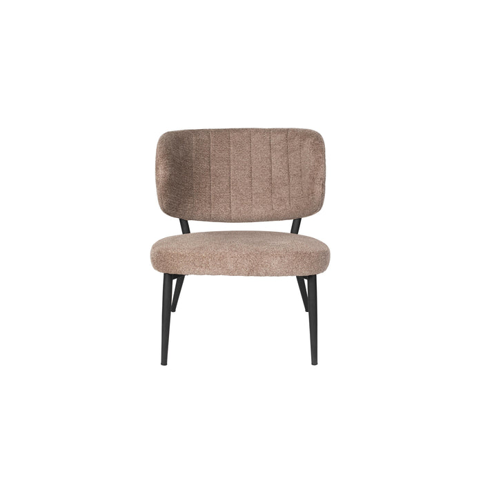 Eetkamerstoel Sanne Bruinie Polyester Bruin 72x62 cm-Eetkamerstoelen-Creating Home