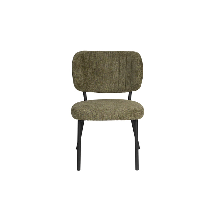 Eetkamerstoel Sanne Polyester Groen 64x56 cm-Eetkamerstoelen-Creating Home