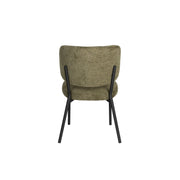 Eetkamerstoel Sanne Polyester Groen 64x56 cm-Eetkamerstoelen-Creating Home