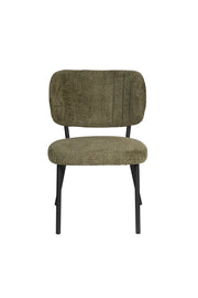Eetkamerstoel Sanne Polyester Groen 64x56 cm-Eetkamerstoelen-Creating Home