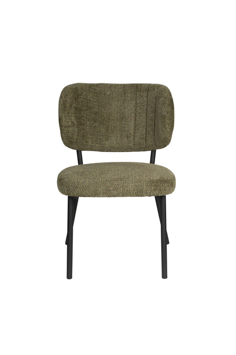 Eetkamerstoel Sanne Polyester Groen 64x56 cm-Fauteuils-Creating Home