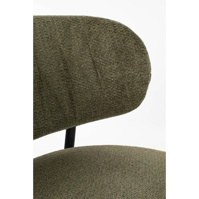 Eetkamerstoel Sanne Polyester Groen 72x62 cm