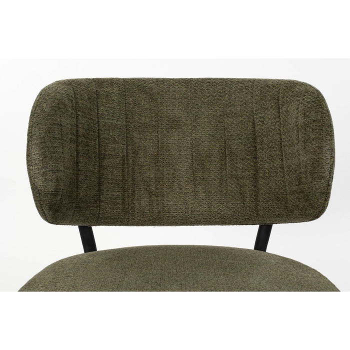 Eetkamerstoel Sanne Polyester Groen 72x62 cm