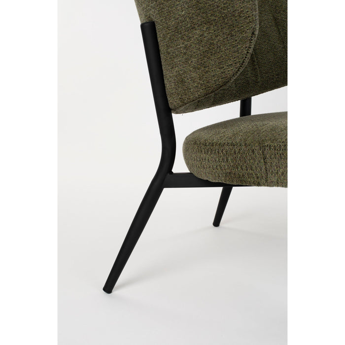 Eetkamerstoel Sanne Polyester Groen 72x62 cm