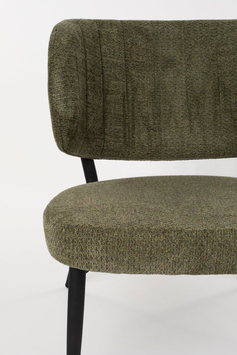 Eetkamerstoel Sanne Polyester Groen 72x62 cm-Eetkamerstoelen-Creating Home