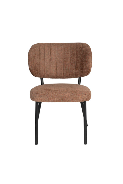 Eetkamerstoel Sanne Polyester Oranje 64x56 cm-Fauteuils-Creating Home