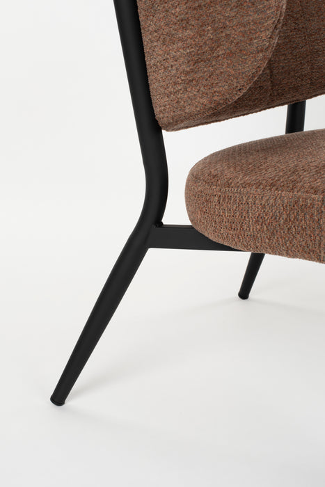 Eetkamerstoel Sanne Polyester Oranje 72x62 cm-Eetkamerstoelen-Creating Home