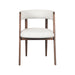 Eetkamerstoel Sasha - Ecru - Boucle - Walnoot Houten Frame-Eetkamerstoelen-LABEL51