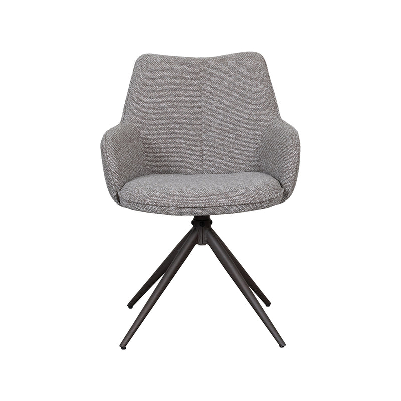 Eetkamerstoel Sawa Bouclé Mushroom 58x83x60 cm-Eetkamerstoelen-LABEL51