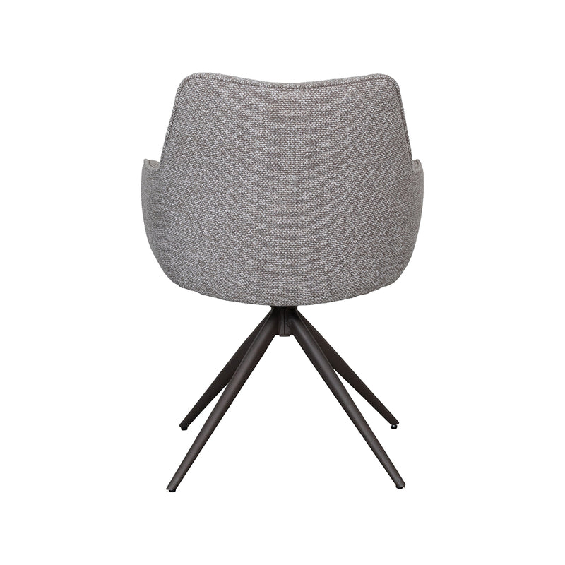 Eetkamerstoel Sawa Bouclé Mushroom 58x83x60 cm-Eetkamerstoelen-LABEL51