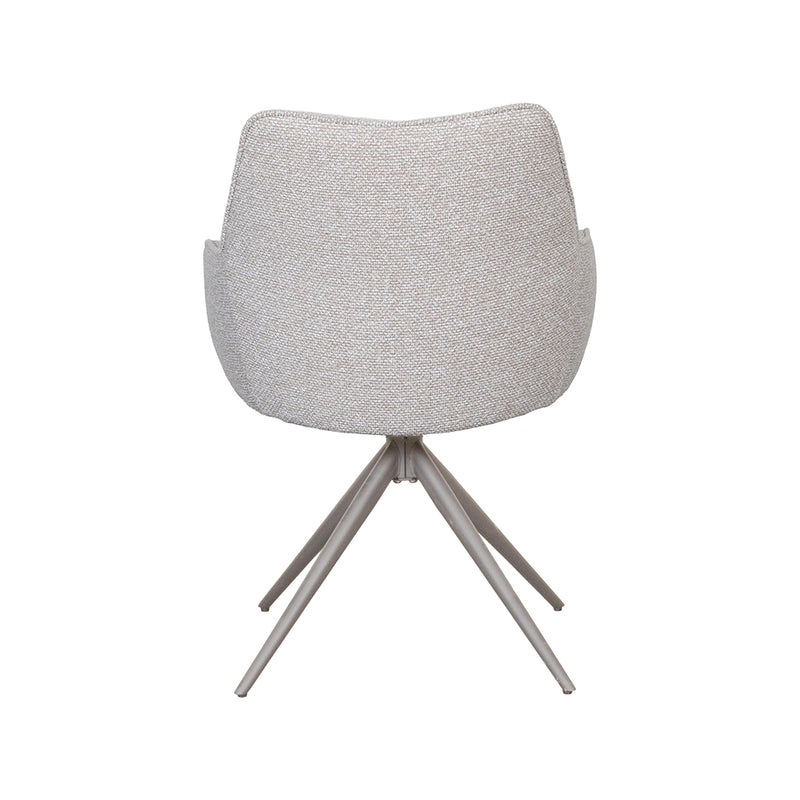 Eetkamerstoel Sawa Bouclé Naturel 58x83x60 cm-Eetkamerstoelen-LABEL51