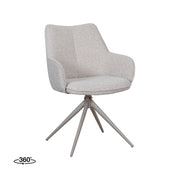 Eetkamerstoel Sawa Bouclé Naturel 58x83x60 cm-Eetkamerstoelen-LABEL51