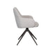 Eetkamerstoel Sawa Bouclé Naturel Draaibaar Bronze Onderstel-Eetkamerstoelen-LABEL51