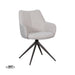 Eetkamerstoel Sawa Bouclé Naturel Draaibaar Bronze Onderstel-Eetkamerstoelen-LABEL51